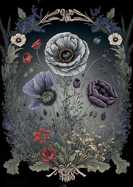 Wicca Purple Poppy Flowers