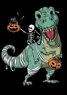 Dinosaur Mummy Skeleton