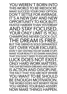 Not Born To Be Medicore