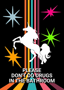DRUGS UNICORN BATHROOM