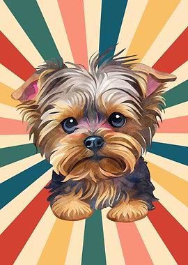 Cute Yorkshire Terrier Dog