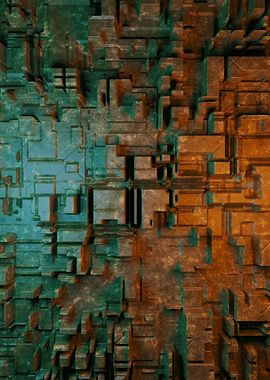 Tech 3D Surrealism Render