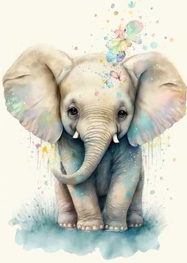 Funny little elephant