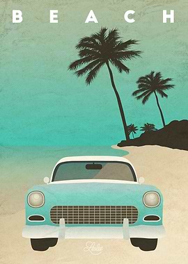 retro car posters