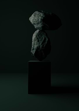 Rock Calm 3D Artwork
