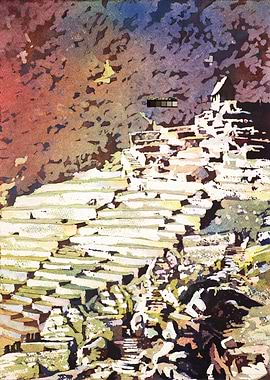 Machu Picchu Peru artwork