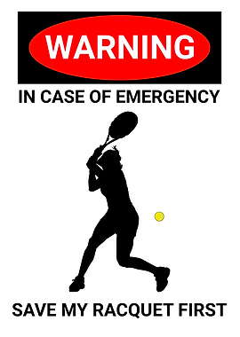 Warning Emergency Racquet