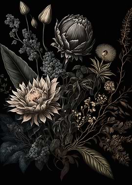 Moody Victorian Flowers