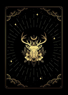 Tarot deer head