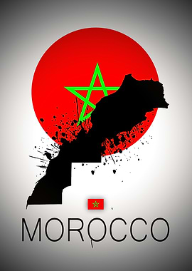 Morocco moon map