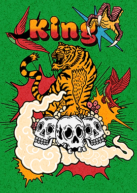 Tattoo Tiger Retro