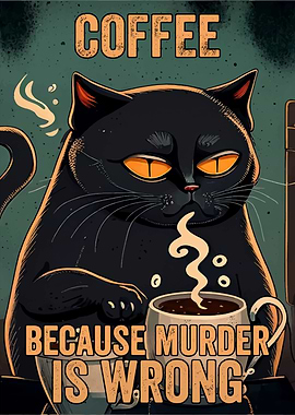 Coffee Cat Murder Is Wrong