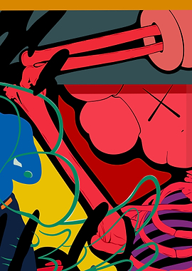 Abstract kaws