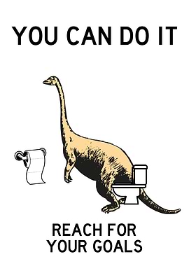 FUNNY TOILET BRONTOSAURUS