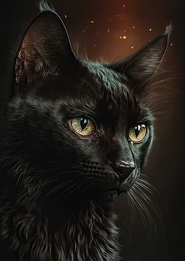 Beautiful Black Cat