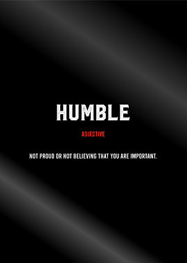 humble dictionary poster