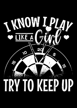 Girl Darts Retro