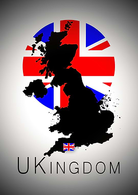 United Kingdom moon map