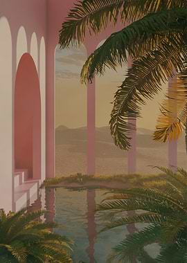 Backyard 3D Surrealism Art