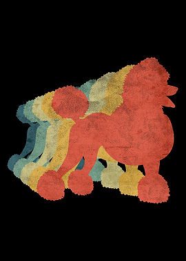 Poodle Retro Vintage