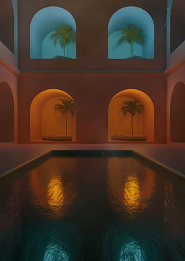 Motel 3D Surrealism Art