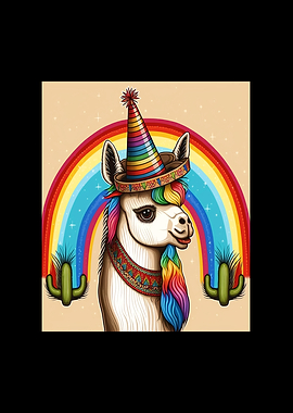Unicorn Morphed With Llama