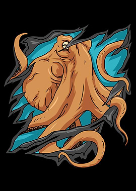 Octopus Gift Kids Kraken