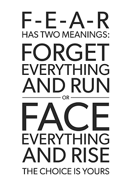 Fear has Two Meanings