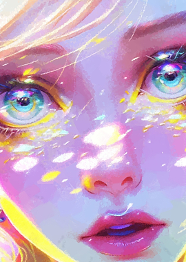 Closeup portrait Anime