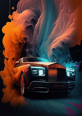 Rolls Royce futuristic art