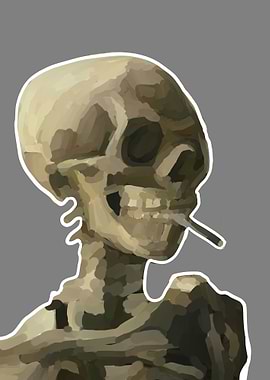 skull smoking