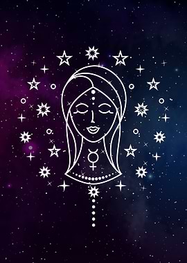 Virgo Zodiac Sign space