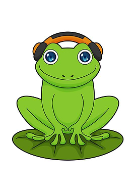 Frog Headphone Music