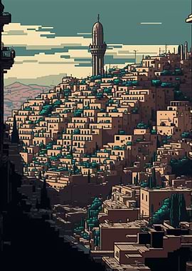 Amman Pixel art