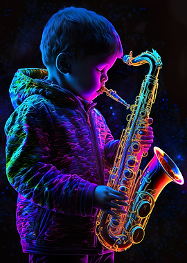 rainbow saxophone AI