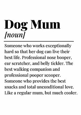Dog mum definition