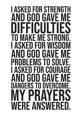 My Prayers Were Answered