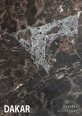 DAKAR CITY MAP