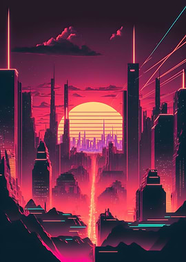 Retrowave Neon City