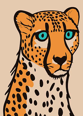 Moody Cheetah Portrait