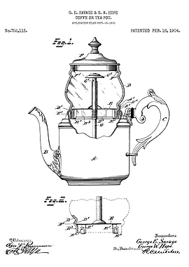 Coffee or tea pot patent