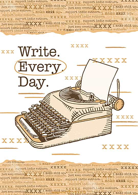 Write Every Day Typewriter