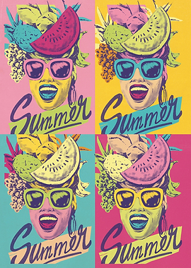 Summer Pop Art Girls
