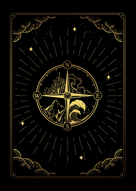 Tarot Elementary compass
