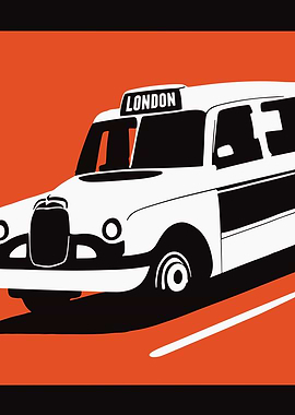 London Taxi Poster