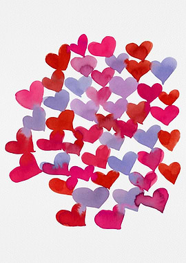 Melting hearts magenta