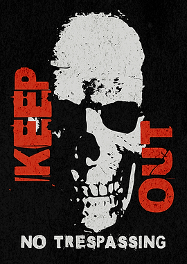 KEEP OUT SKULL