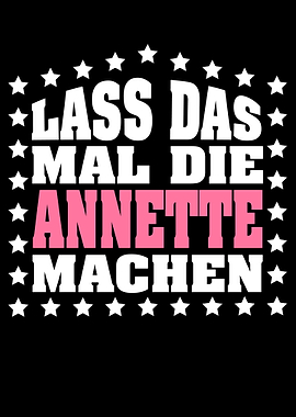 Lass das mal die ANNETTE