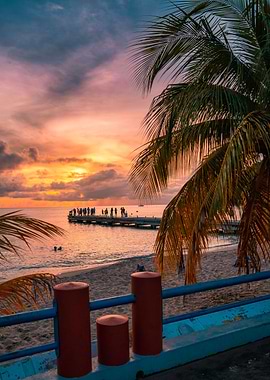 Sunset at Anses d Arlets