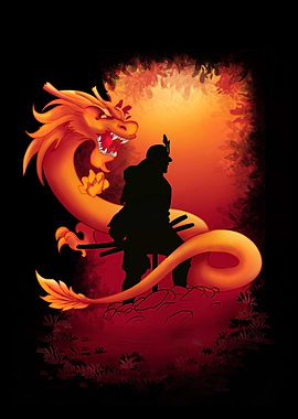 Japanese Warior Dragon